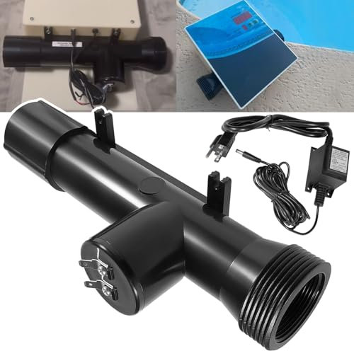 YCCOREE 4CH4002-R Pool-Ionisator-Kammer und 460304 Ionisator-Transformator-Ladekabel-Adapter mit Transformator-Ersatz für Hybrid-Pool-Behandlungssystem, Schwimmbadreiniger
