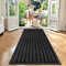 Cozy Haven Rubber Runner Rug – Outdoor & Indoor Heavy Duty Washable Non-Slip Runner Rug for Kitchen Garden, Inside & Outside Floor Mats, Waterproof and Dirt Trapper Entrance Rug (60x180 cm, Black)