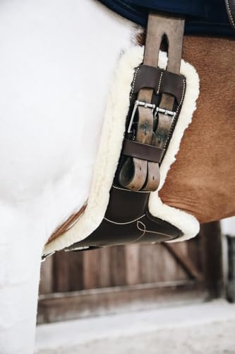 Kentucky - Lammfell Stollengurt Kurz Braun 70 cm