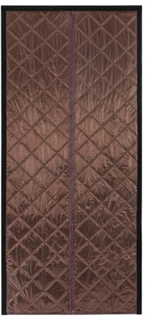 WooDerson Rideau de porte magnétique isolé, thermique et coupe-vent, protection contre le froid, imperméable et coupe-vent, pour portes de balcon, salon, porte de terrasse, 95 x 210 cm (café)