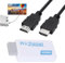 Wii HDMI Adapter,Wii to HDMI Adapter with 1.5m HDMI Cable,Wii to HDMI for 1080P/720P HD Video Audio Output,Wii Adapter to HDMI,Wii to HDMI Converter Compatible with All Wii Display Modes(White)