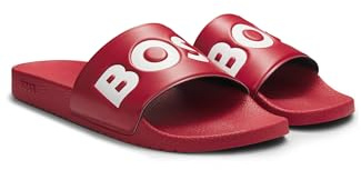 BOSS Men's Aryeh_Slid_npvlg 10251721 01 Slide Sandals, Dunkelrot, 7 UK