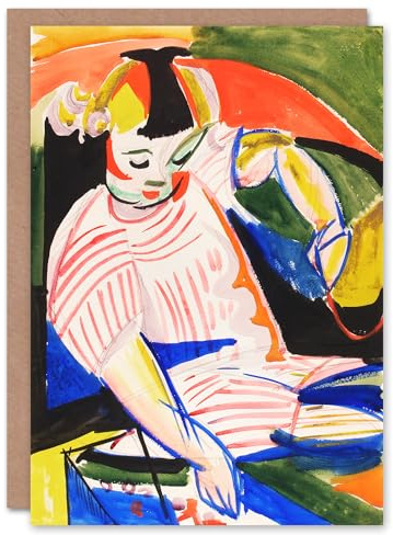 Artery8 Henry Lyman Sayen Art Card Sitting Child Abstract Painting