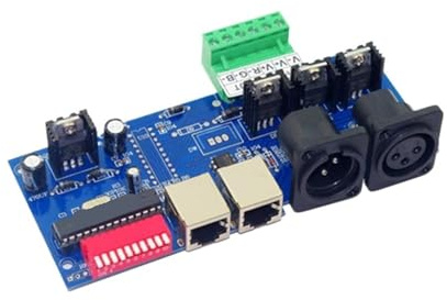 Controlador DMX512 LED DMX512 decodificador RGB 3CH controlador tira de luz DMX-NET-K-3CH-BAN atenuador for luces de tira de luz LED RGB