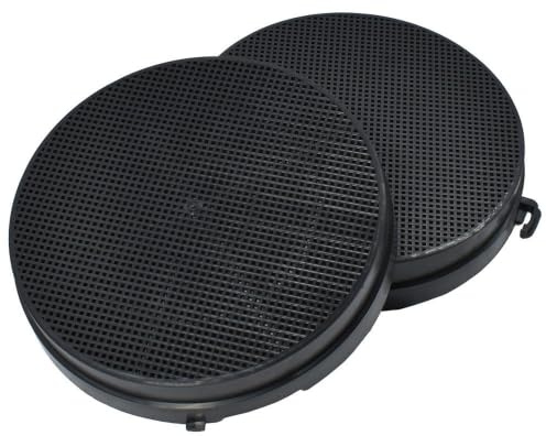 4x AllSpares Aktivkohlefilter für Dunstabzugshauben geeignet für Falmec Nr. 6, 103050091, 114163 | Airlux CR2000 | Ø168mm