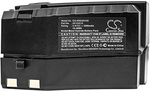 CS-KRK551VX Akku 3000mAh Kompatibel mit [Karcher] 1.258-505.0, 1258-5050, 12585050, K55 Cordless Electric Broom, KC55 Ersetzt 28100010, für 6.654-118.0, für GP 160SCHE