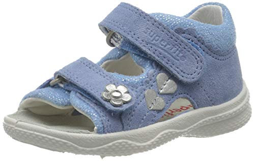 Superfit Baby Mädchen Polly Sandalen, Beige (Hellblau 85), 20 EU