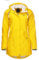 Dry Fashion Malmö Manteau de pluie pour femme - Veste de pluie longue avec capuche coupe-vent imperméable doublée en polaire, jaune, 46