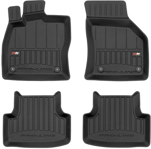 MOTOS Gummimatten Auto Fussmatte passend für SEAT Leon III 2012-2020 Verbessern Sie Ihren Reisekomfort mit Antirutschmatte Auto 3D- Allwetter fußmatten Auto, Schutz vor Verschmutzung