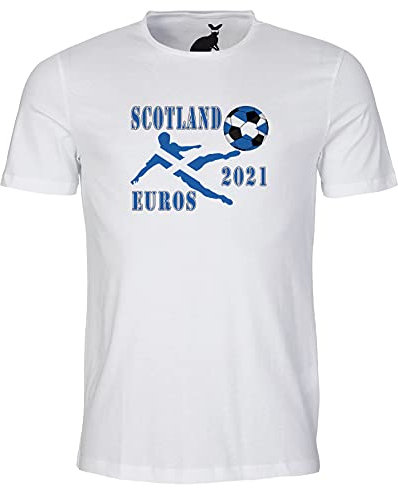 Scotland Euros 2021 Player Design Mens T Shirt bianco 73-75