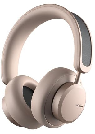 Urbanista Los Angeles Solar Powered Wireless Over Ear Headphones, Infinite Playtime Active Noise Cancelling Bluetooth 5.0 Headphones, Self Charging ANC Earphones with On Ear Detection, Sand Gold