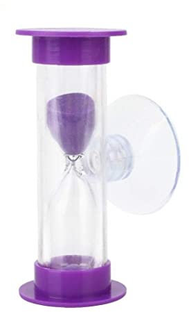 Zonster Minuterie Sable Colorée avec Ventouse Home Sand Timer Douche Timer Minuterie Salle Bain Pratique Sablier Accessoires Taille unique