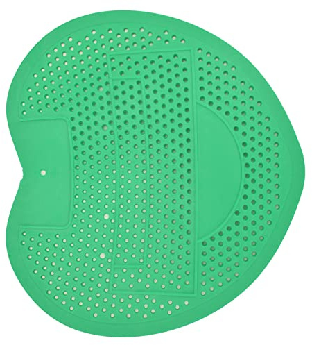 lyrlody Sieb für Urinal und Deodorant, Herzförmiger Urinalfilter, Urinalsieb für Medizinische Einrichtungen und Industrielle Orte, Beseitigt Bestimmte Gerüche, 19 X 17 X 0,5 cm(Grün)