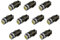 LED-Mafia 10x BA7s - 6V - weiß blau rot grün gelb - warmweiß kaltweiß 5050 SMD für Glühbirne Instrumentenbeleuchtung Spielzeug (warmweiß)