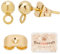 Beebeecraft 100 Stück 24K vergoldet Edelstahl 4mm Ohrstecker Ohrringe Kugel Ohrstecker mit Loch für DIY-Schmuck baumeln Ohrring Machen (Kugel: 4mm)