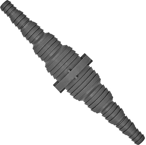 MegaHaustechnik HT Universal Schlauch Verbinder Kupplung mit Schlauchtüllen Außendurchmesser beidseitig 10 12 15 21 27 34 mm einfach passend abschneiden Doppel Adapter Wasserschlauch Anschluss