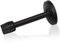 Door Stops, 6 Inch Long Door Stop Black Wall Mount Sound Dampening Rubber Bumper Tips, Stainless Steel Doorstop Wall Protector, 150mm
