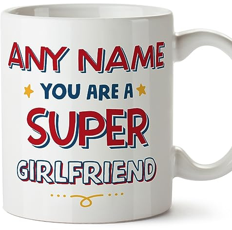 Mugffins Tassen Personalisieren mit Spruch für FREUNDIN - Auf Englisch - You Are Super - 11 oz / 330 ml - Individuell Anpassbar Geschenk