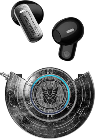 Transformers TF-T31 Wireless TWS Bluetooth Earbuds with Mechanical Shell Passive Noise Cancelling Cool In-Ear Earbuds HiFi HD Calling Music Game Modes