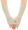 SJTJSPX Armstulpen Damen Mädchen Handschuhe Lange Handstulpen Fingerlose Winterhandschuhe Halbfinger Strickhandschuhe Einfarbig Armwärmer Stretch Pulswärmer Armlinge für Büro Tippen Computer