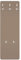 Bilderwelten Garderobe Unifarben 105cm x 34cm Einfarbig Beige Modern Garderobenhaken Garderobenpaneel Flurgarderobe Flur-Möbel Wandgarderobe Holz