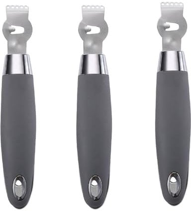3 Pcs Lemon Peeler Citrus Lemon Peeler Handheld Peeling Tool Stainless Steel Lemon Peelers for Cocktails Lime Oranges Kitchen Gadgets