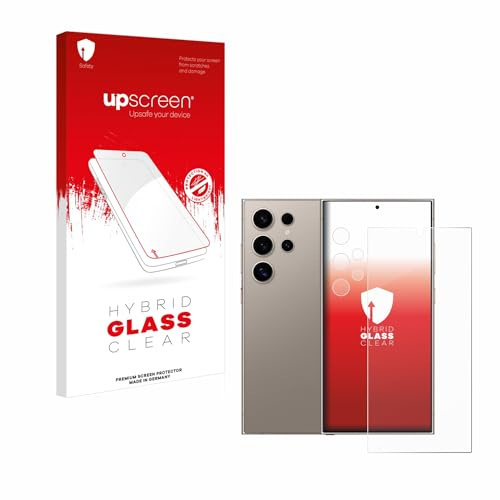 upscreen Schutzglas für Samsung Galaxy S24 Ultra (case-friendly) | (Display+Kamera) Transparenter Displayschutz Made in Germany Klare 9H Schutzfolie Glas-Folie Montage-Set Anti-Fingerprint
