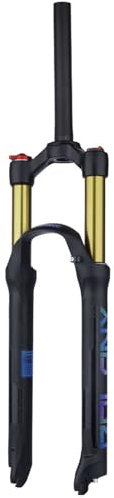 LYMFCFC Fourche De VTT Fourche 26 27,5 29 Pouces avec Amortissement Fourche De Suspension VTT Voyage 140Mm QR 100 × 9Mm Droit 1-1/8'' A,27.5in