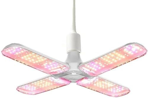 Hobaca 48W LED Pflanzenlampe,E27 240 LEDs Vollspektrum Pflanzenlicht, Achstumslampe ähnlich dem Sonnenlichts für Zimmerpflanzen,Gewächshaus,Hydroponische Pflanzen und Gemüse (48W 240 LEDs)