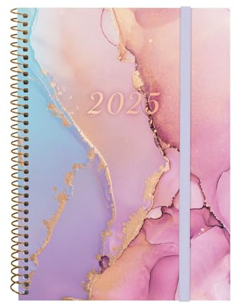 Finocam - Kalender Spirale Design Collection 2025 Woche Horizontales Layout Januar 2025 - Dezember 2025 (12 Monate) Goldy Italienisch