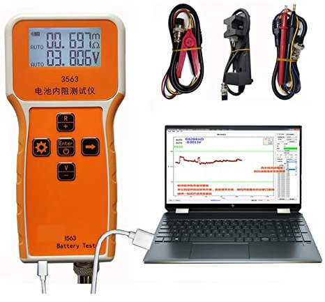 GMUME Testeur de batterie à charge électronique, 3563 testeur de résistance interne de tension de batterie 18650 de haute précision Trithium Lithium fer phosphate (Package D)