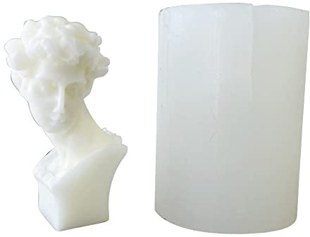 Silikonform mit 3D-David-Skulptur, für selbstgemachte Bastelarbeiten, Ornamente, Kerzenherstellung, flüssiges Silikon für Formen
