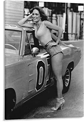 JINLIMAO Druck Auf Leinwand 60 * 80CM Senza Cornice L'attore Catherine Bach Poster per auto Poster Cool Artworks Home Decor Poster Idea regalo