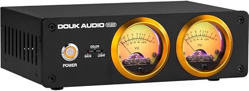Audio-Umschaltbox mit DB-Panel-Display, Dual-Analog-VU-Meter, RGB-Schallpegelanzeige, mehrere Farben/Helligkeit/Verstärkung, Heimkino