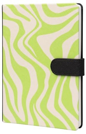 Kokonote Bullet Journal Notizbuch Luxe Neon Tracks Stoff Hardcover Notizbuch Notizblock Notizbuch - Reisetagebuch zum selberschreiben - Bullet Journal Dotted Tagebuch