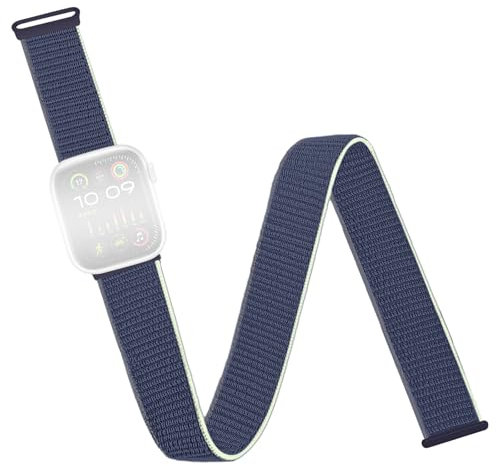 chinbersky Sport Arm Ankle Correa Compatible con Apple Watch 49mm 46mm 45mm 44mm 42mm 41mm 40mm 38mm para Hombre,Brazalete de Nylon Jogging para iWatch Ultra Series SE10/9/8/7/6/5/4/3/2/1