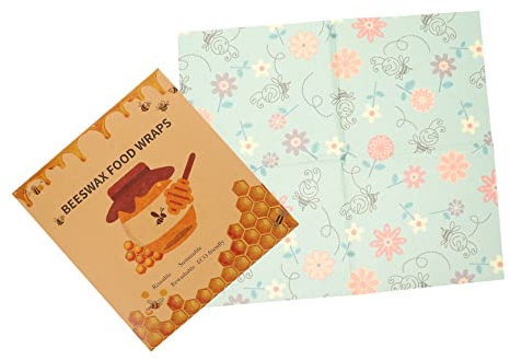 HAWILLOSCH Bienenwachstücher Für Lebensmittel 3er-pack Wiederverwendbare Blätter Natürliche Bienenwachs-konservierungstücher Küchentücher Für Schüsseln