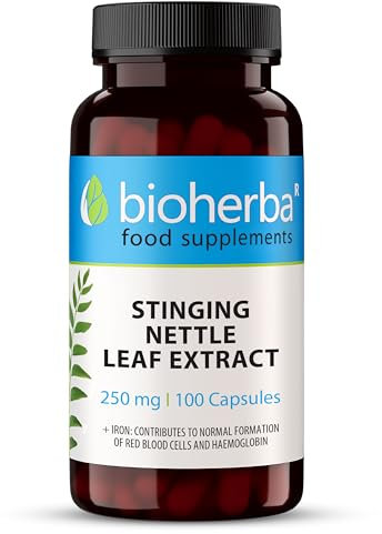 Ortica Forte by BIOHERBA Integratore Naturale con Estratto di Foglie di Ortica 250 mg e Ferro 200 Capsule per Vitalità e Benessere