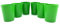 Kimmel Lot de 6 gobelets verts de 250 ml