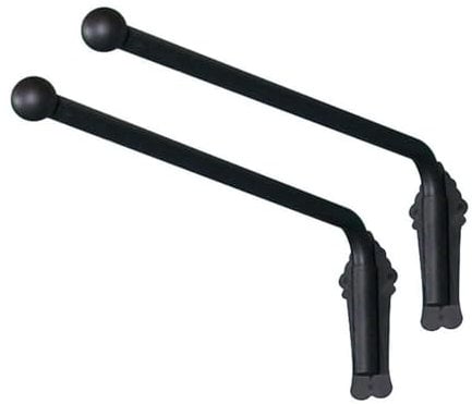 Robusto Bastone Per Tende A Braccio Oscillante con Testa, Set Di 2 Nero Ferro Bastone da Tenda 25mm Diametro Asta di Rotazione Per Finestra Porta D'ingresso Home Decor-70CM
