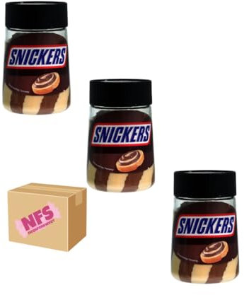 Snickers - Juego de 3 moldes para untar (3 unidades, 3 x 350 g, en caja de cartón Needforsweet)