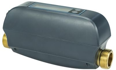 Asyduey Tuya WiFi Smart-Wasserventil, Wasserdurchflussrate und Wasserzähler, Ein-/Ausschalten, Fernbedienung, Echtzeitanzeige, EU Stecker