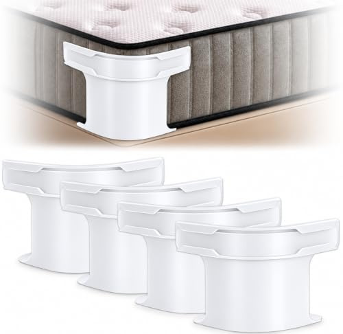 4-Pc Lock Sheet Holders,Featuring Removable Elastic Corner Clips. Heavy-Duty Non-Slip Sheet Fasteners Eliminate Loose Bedding.Compatible With All Bed Types For Effortless One-Time Installation.