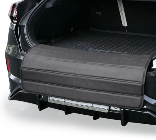 KAISAL Ladekantenschutz Kofferraum, Auto Kofferraum Schutzmatte Hund, KFZ Ladekantenschutz Verdickt, Kratzfest & Verschleißfest Universeller Kofferraumschutz Hund für PKW, SUVs und Vans, 98 x 68 cm