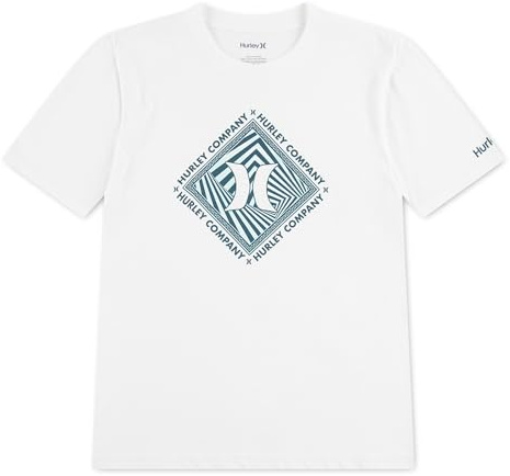 Hurley Jungen 89057 Grafik-T-Shirt Kurzarm