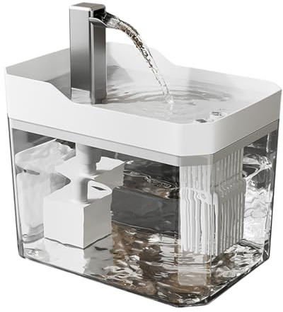 Fontana Ad Acqua Automatica Per Gatti - Distributore Di Idratazione Felina Senza Fili | Batteria Staccabile 4000mAh Senza Cavo | 1,5L Dinamico Facile Da Pulire Beverino Con Rilevamento Intelligente |