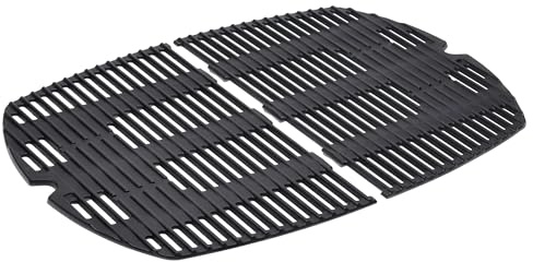 vhbw 2X Grillrost kompatibel mit Weber Q320 | Q3200, Q3100, 586002, Q300, Q3000 Gasgrill, Grill - Gusseisen 45,8 x 32,1 x 2,8 cm
