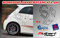 Multiart Design Stickers Scorpione Abarth Fiancata 500 (Nero Lucido)