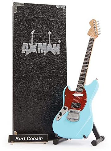Kurt Cobain - Miniatur-Gitarren-Replik – Musikgeschenke – handgefertigte Verzierung
