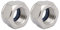 sourcingmap 2Pz M16 x 1.5mm metrica passo Filettatura fine 304 esagonali acciaio inossidabile dadi bloccaggio